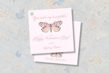 Load image into Gallery viewer, Printable Galentines Day Butterfly Gift Tags - Digital Valentines Cards
