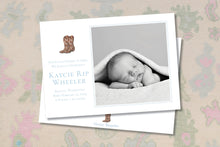 Load image into Gallery viewer, Watercolor Cowboy Boots Birth Announcement
