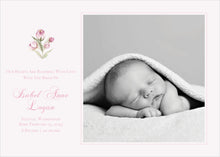 Load image into Gallery viewer, Love Shack Fancy Inspired Watercolor Birth Announcement
