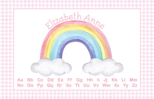 Load image into Gallery viewer, Personalized Laminated Rainbow Placemat
