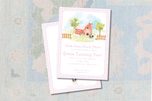 Load image into Gallery viewer, Pink Oink Baa Moo Birthday Invitation
