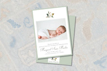 Load image into Gallery viewer, Magnolia Flower Birth Announcement
