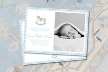 Load image into Gallery viewer, Rocking Horse Birth Announcement
