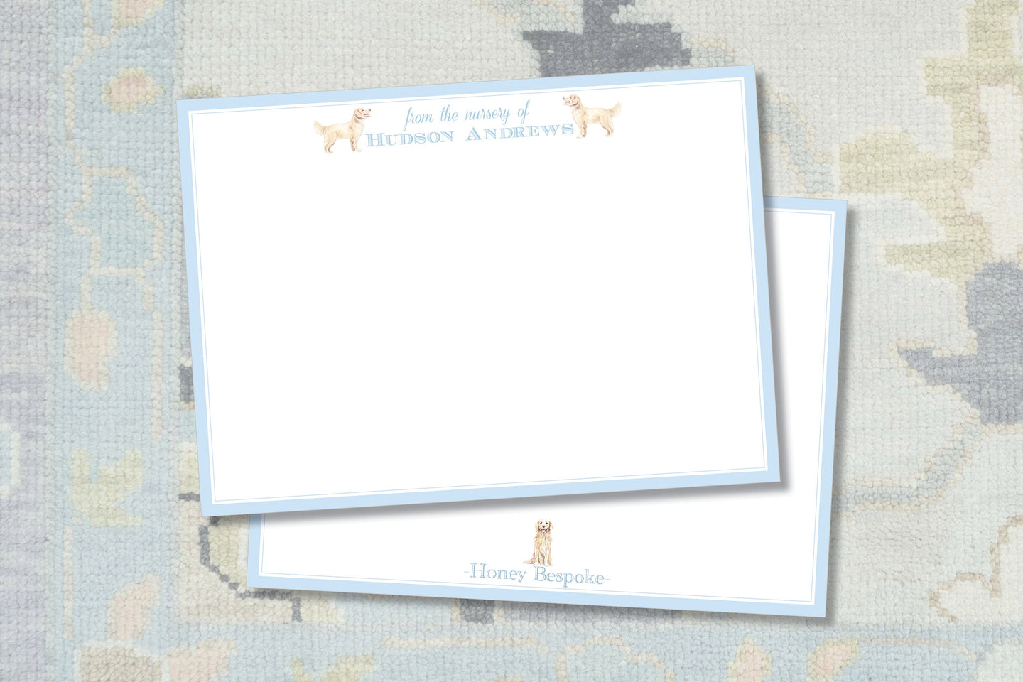 Golden Retriever Nursery Stationery