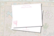 Load image into Gallery viewer, Pink Baby Bonnet Stationery
