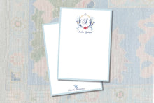 Load image into Gallery viewer, Watercolor Crest Stationery
