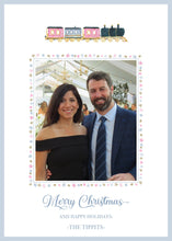 Load image into Gallery viewer, Watercolor Christmas Train Card
