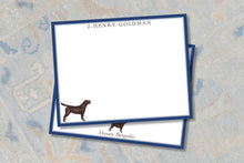 Load image into Gallery viewer, Personalized Chocolate Labrador Stationery
