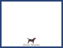 Load image into Gallery viewer, Personalized Chocolate Labrador Stationery
