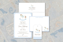 Load image into Gallery viewer, Personalized Baby Boy Rocking Horse Stationery
