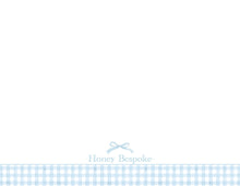 Load image into Gallery viewer, Blue Gingham Baby Stationery
