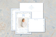 Load image into Gallery viewer, Love Shack Fancy Inspired Birth Announcement
