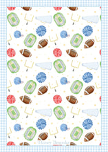 Load image into Gallery viewer, Baby&#39;s First Down Gingham Birthday Invitation
